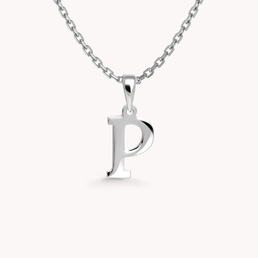 Zlatni privjesak Letter P