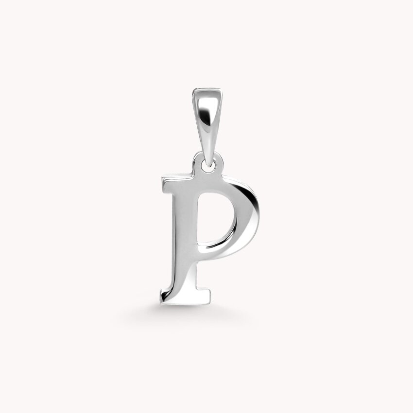 Zlatni privjesak Letter P