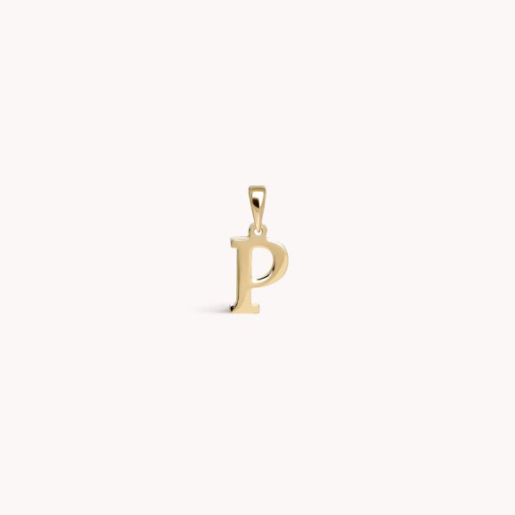 Zlatni privjesak Letter P
