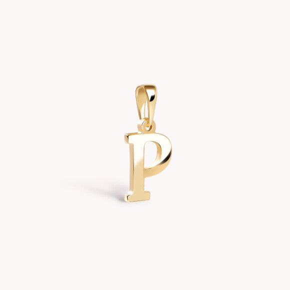 Zlatni privjesak Letter P