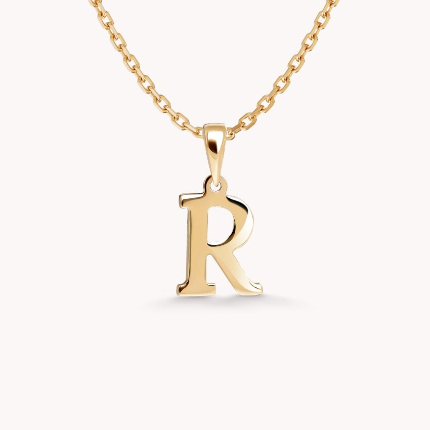 Zlatni privjesak Letter R