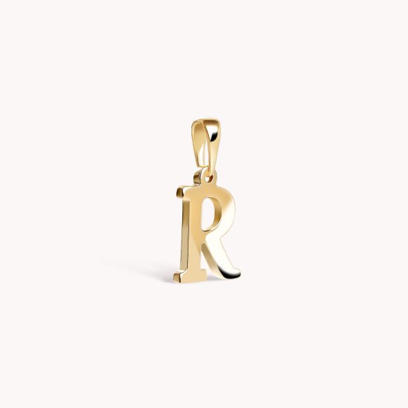 Zlatni privjesak Letter R