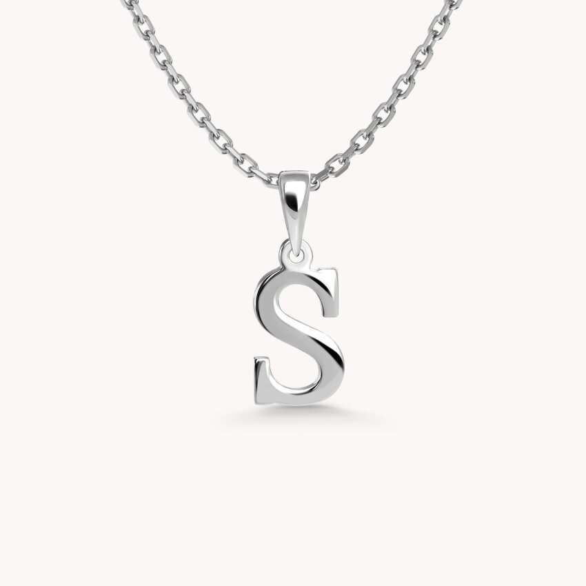 Zlatni privjesak Letter S