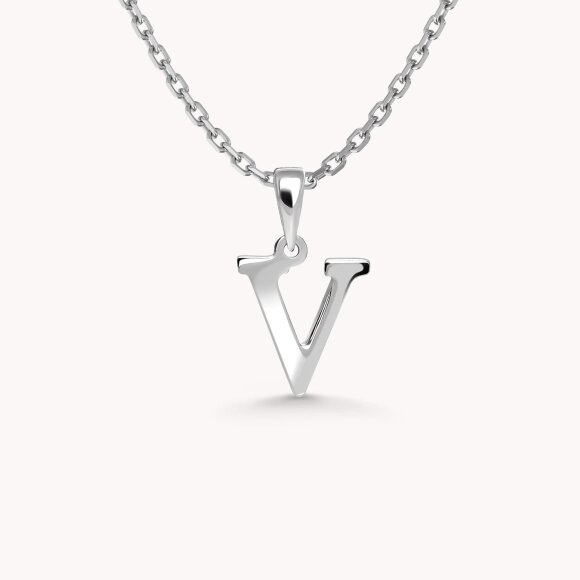 Zlatni privjesak Letter V