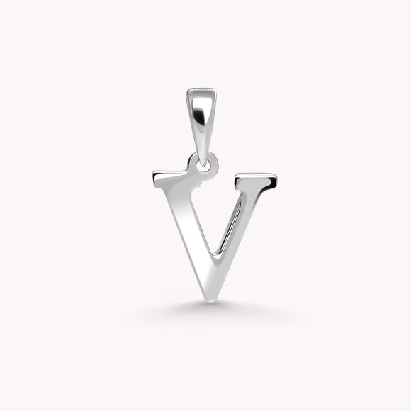 Zlatni privjesak Letter V