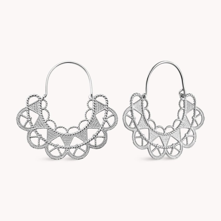 Srebrne naušnice Dalmatinska Čipka