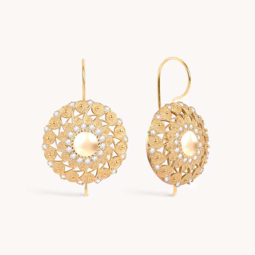 Srebrne naušnice Tradicijski Ukras