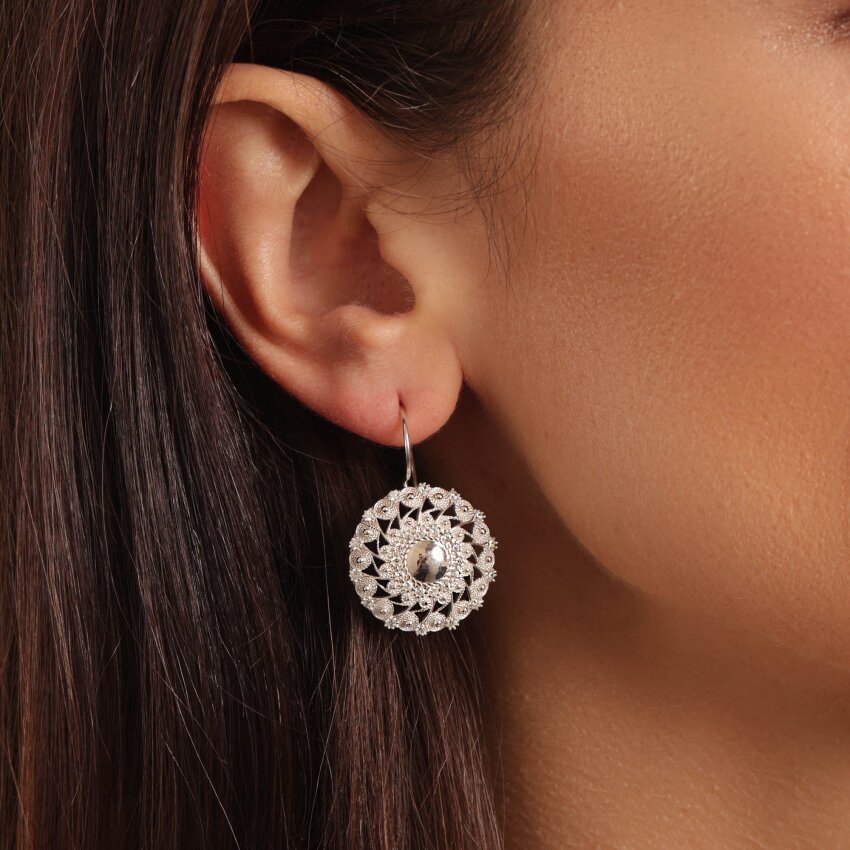 Srebrne naušnice Tradicijski Ukras