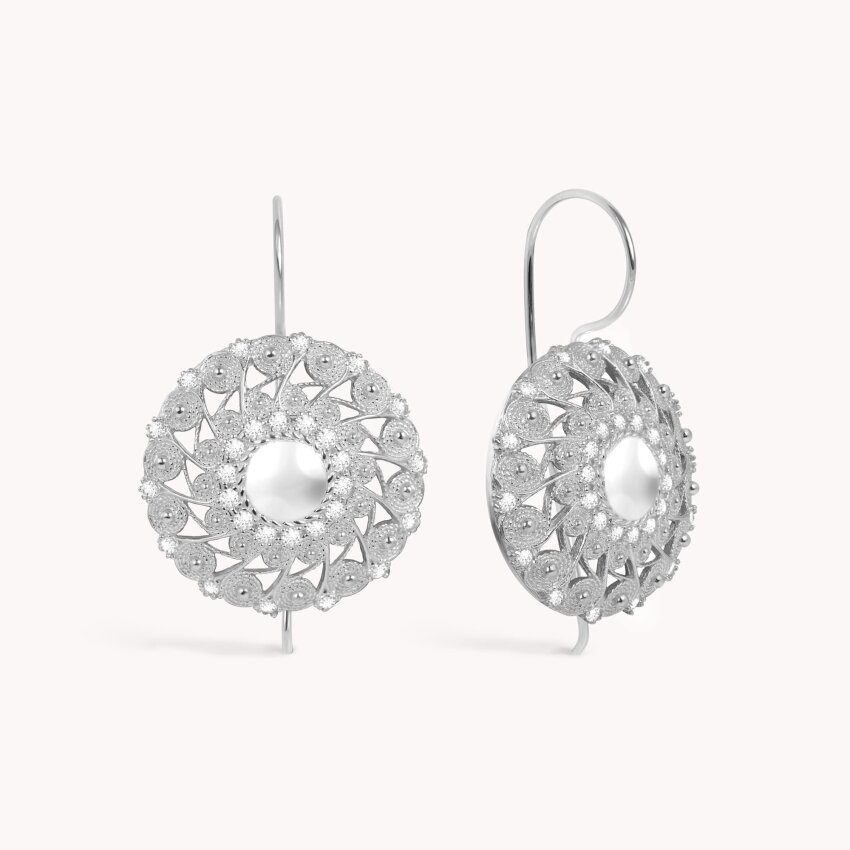 Srebrne naušnice Tradicijski Ukras