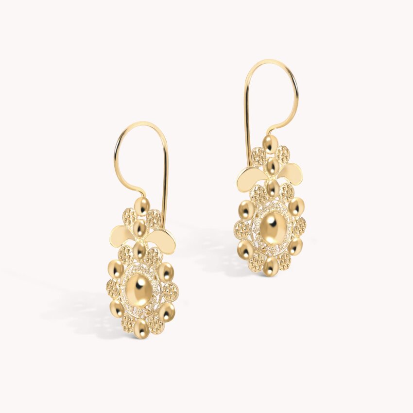 Zlatne naušnice Dalmatinski Cvjetići