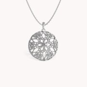 Srebrni privjesak Cvjetni Botun