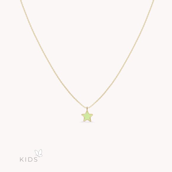 Zlatna ogrlica Green Star