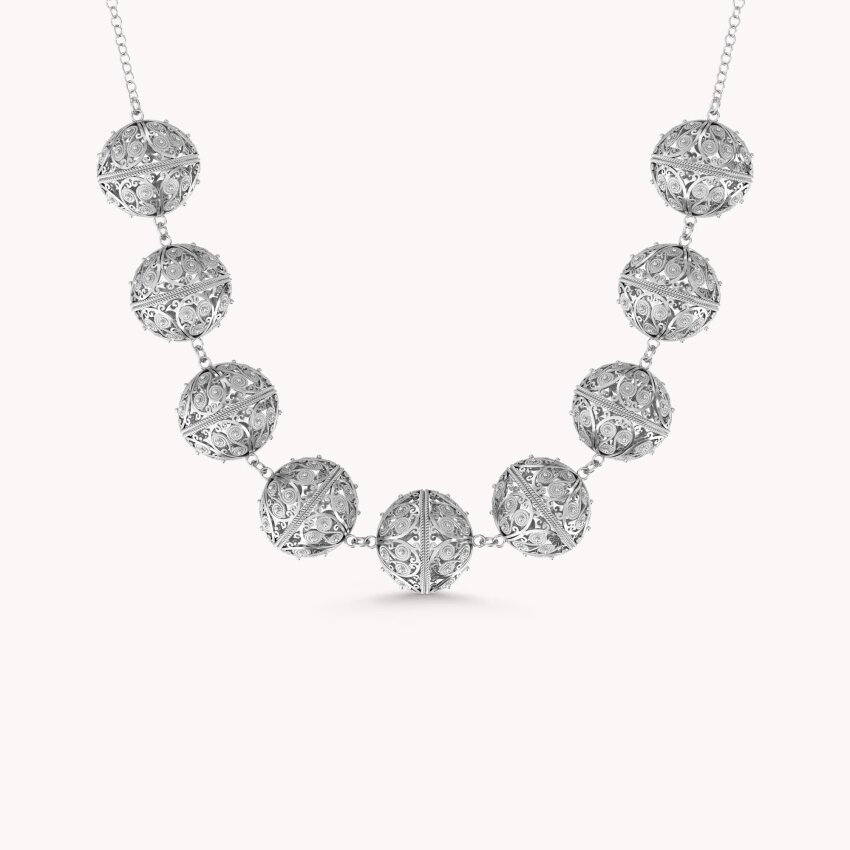 Srebrna ogrlica Šibenski Botuni Large