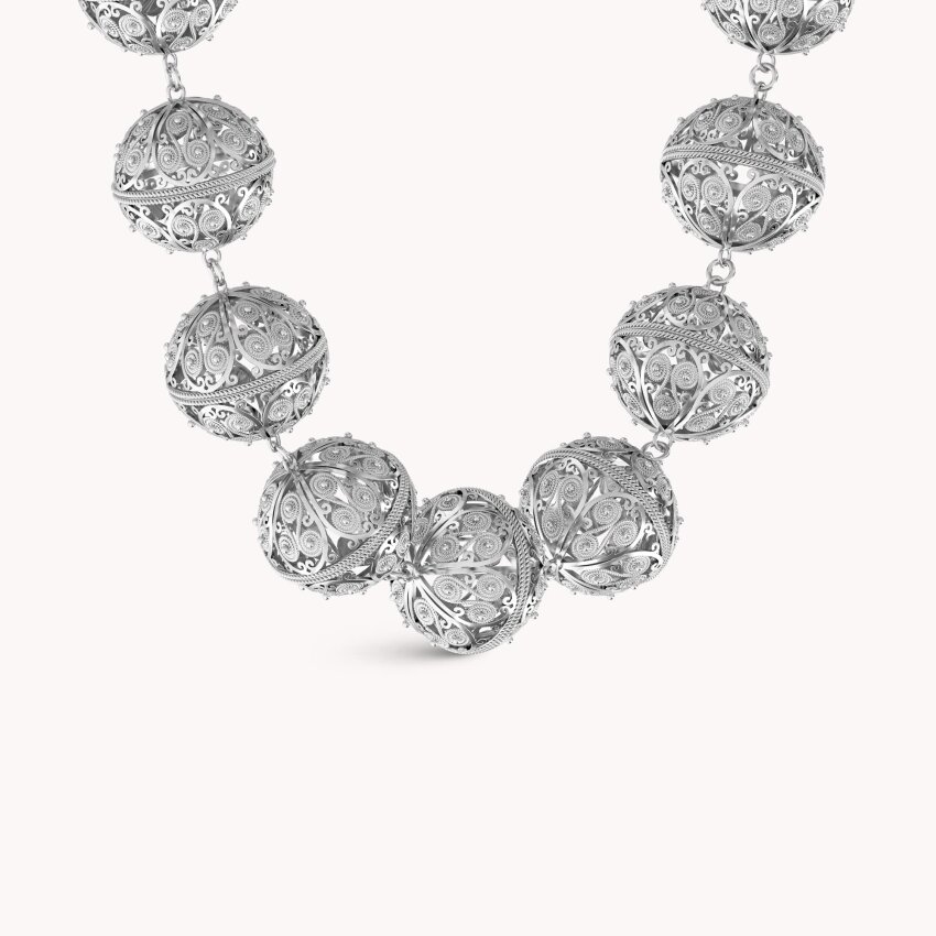 Srebrna ogrlica Šibenski Botuni Large