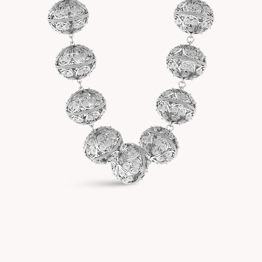 Srebrna ogrlica Šibenski Botuni Medium