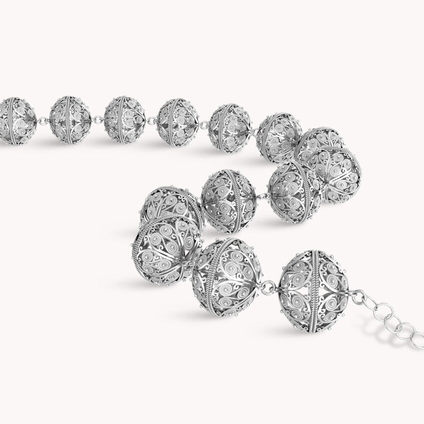 Srebrna ogrlica Šibenski Botuni Medium