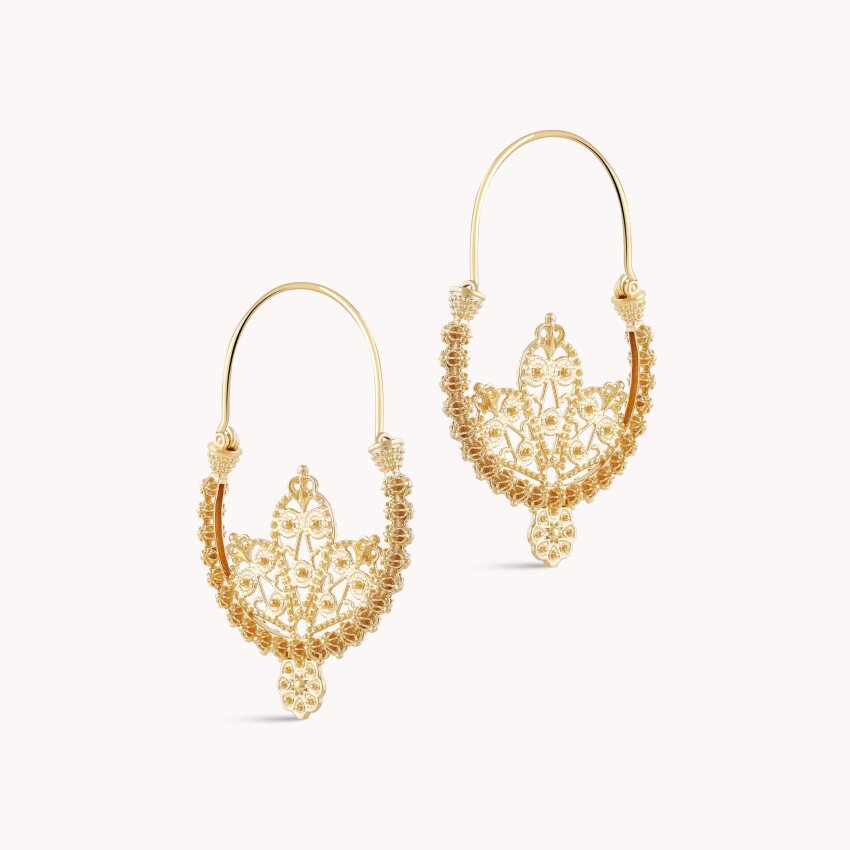 Srebrne naušnice Rećine Medium