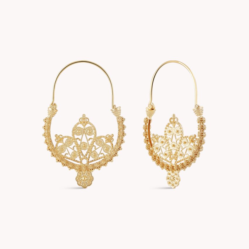 Srebrne naušnice Rećine Medium