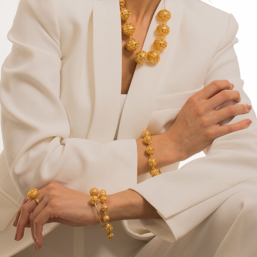 Srebrna narukvica Šibenski Botuni Large