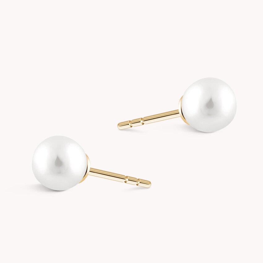 Zlatne naušnice Biser jednostavnosti Medium