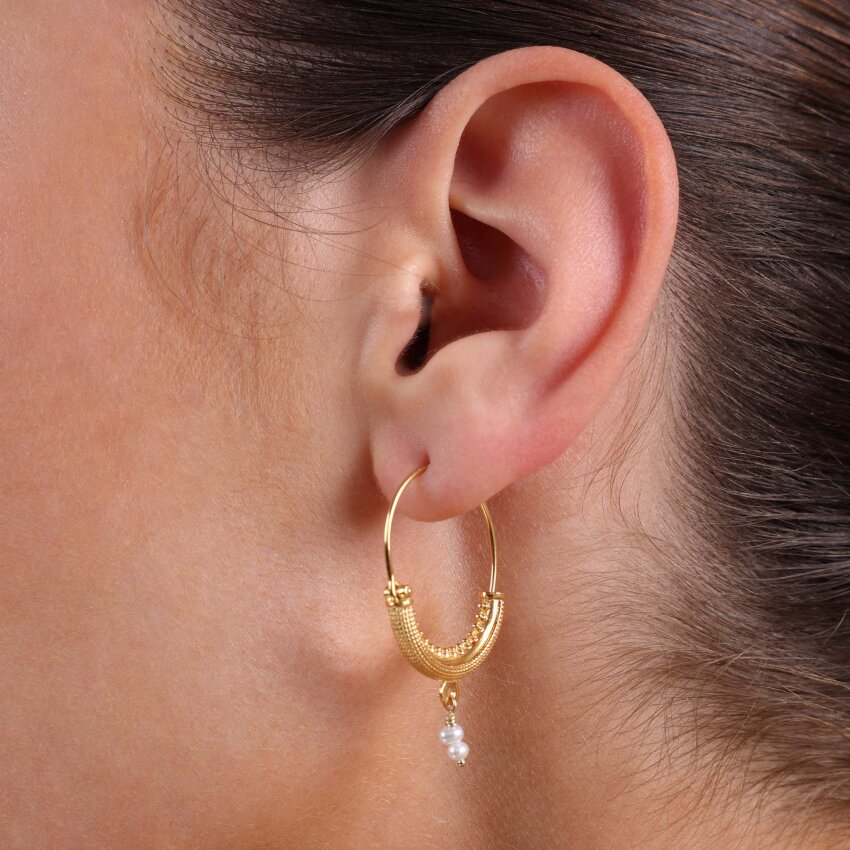 Zlatne naušnice Konavoke Medium