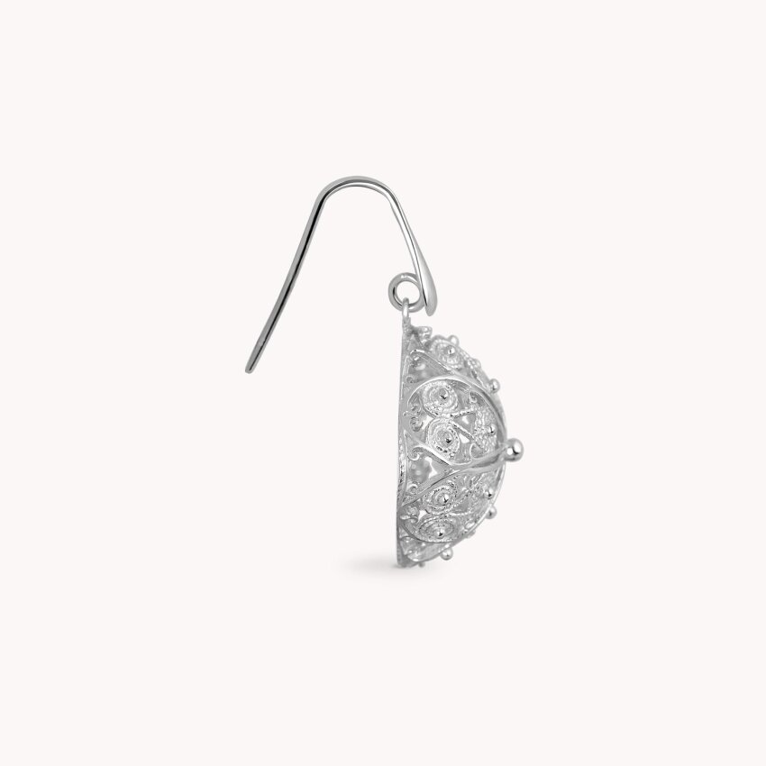 Srebrne naušnice Dalmatinske Kocke Large