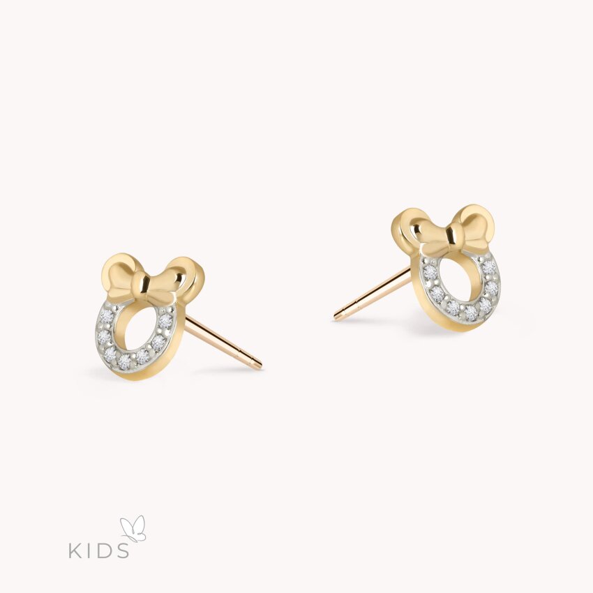 Zlatne naušnice Bow