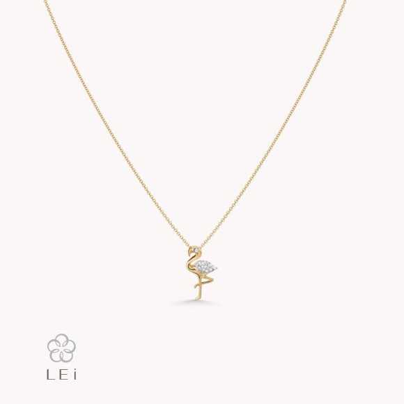Flamingo Diamond Necklace