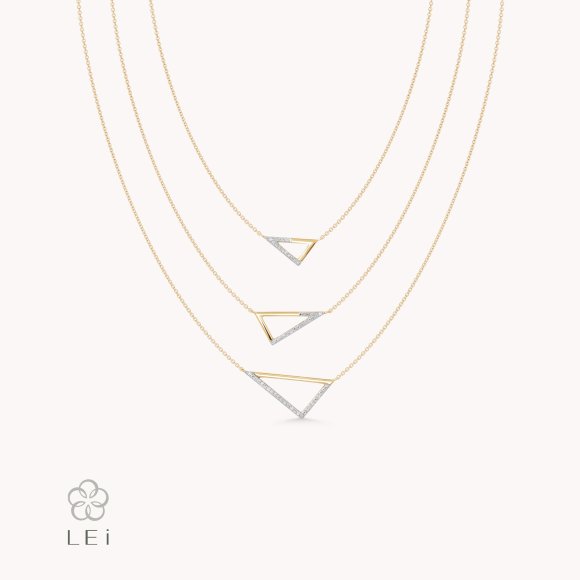 Triangles Diamond Necklace