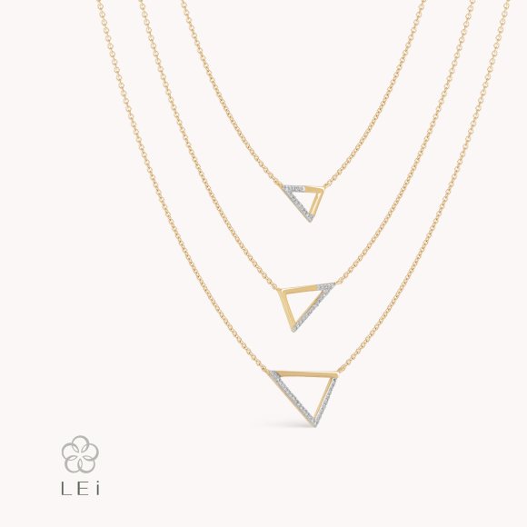 Triangles Diamond Necklace