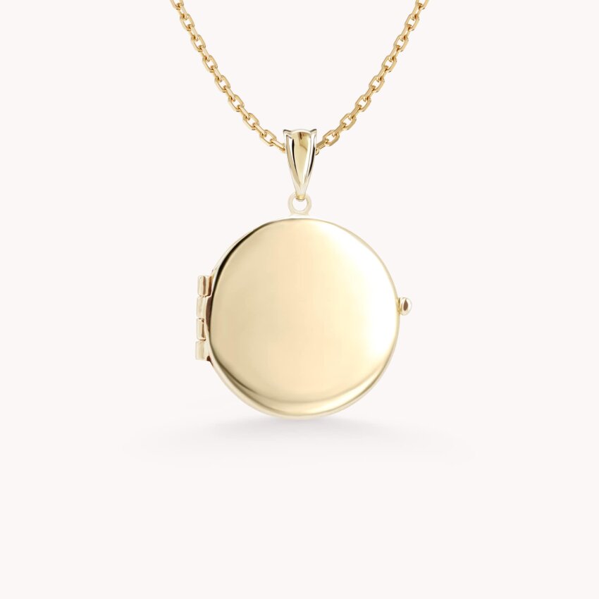 Zlatni privjesak Round Locket