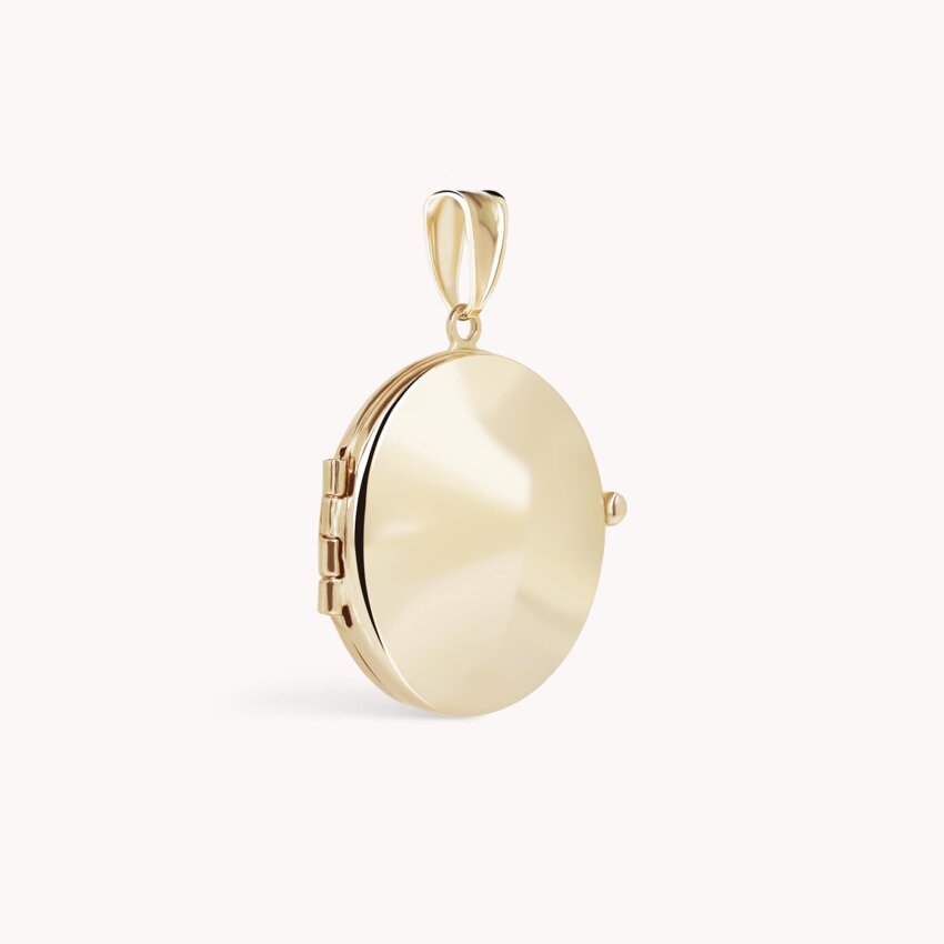 Zlatni privjesak Round Locket