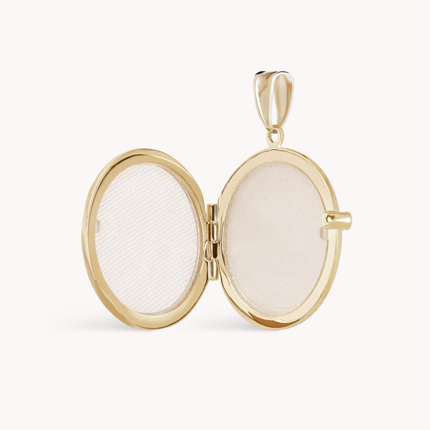 Zlatni privjesak Round Locket