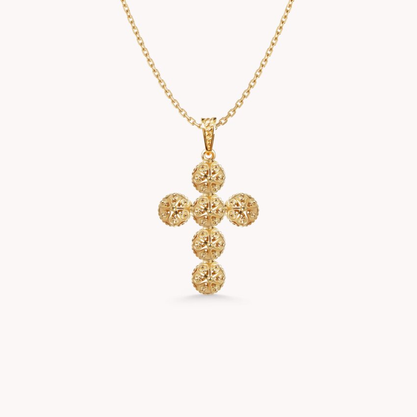 Zlatni privjesak Šibenski Križ Small