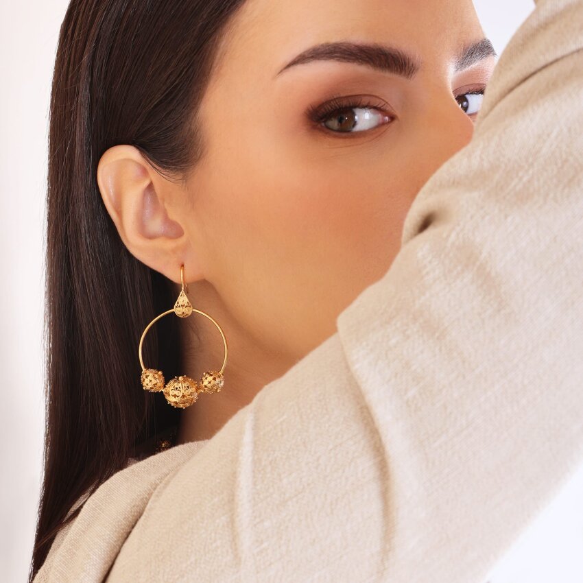 Srebrne naušnice Botuni