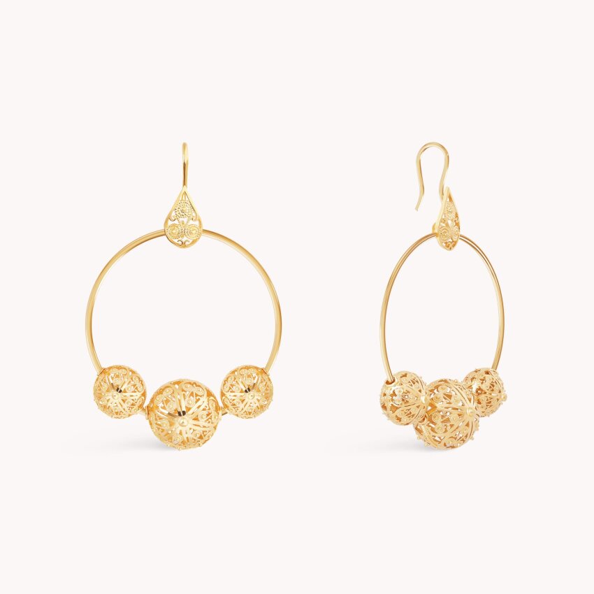 Srebrne naušnice Botuni