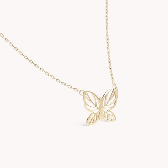 Zlatna ogrlica Butterfly