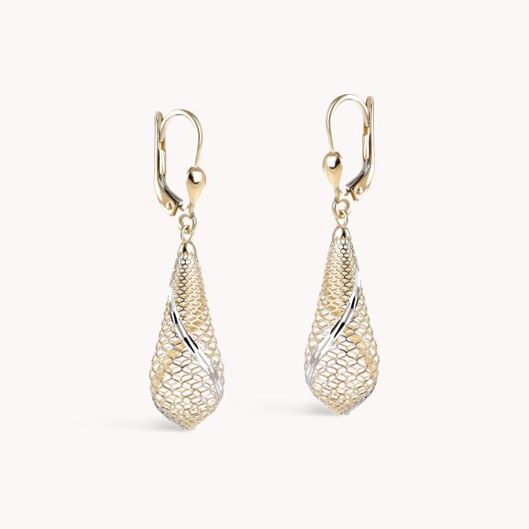 Zlatne naušnice Elegant Drop