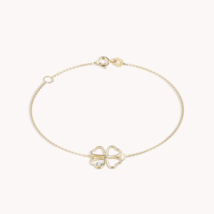 Zlatna narukvica Lucky Clover