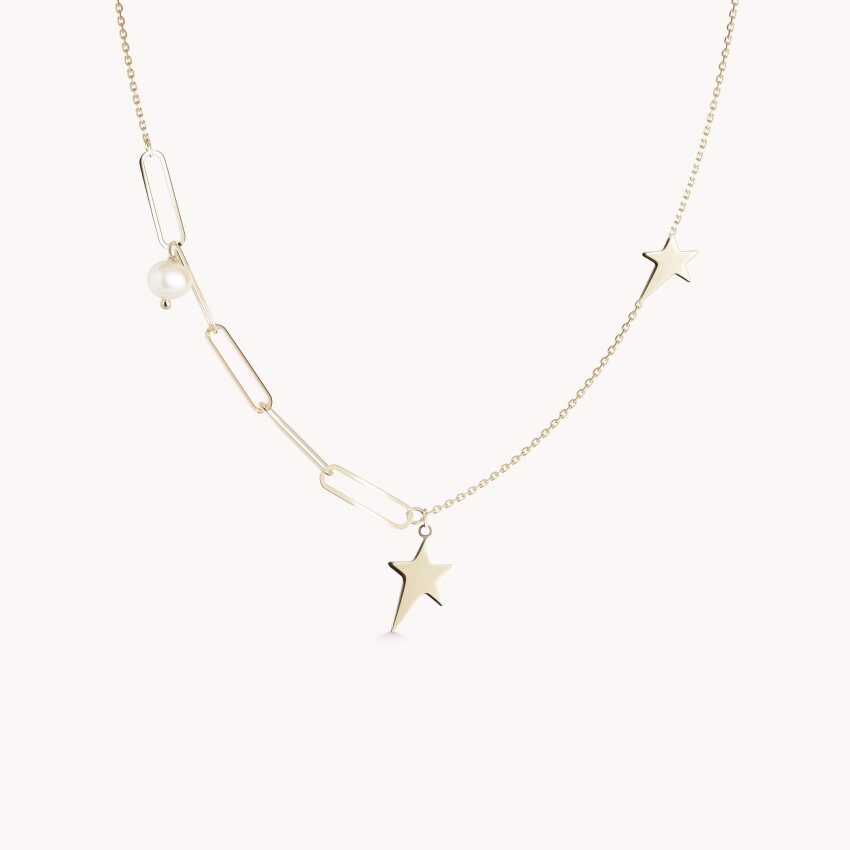 Zlatna ogrlica Falling Stars