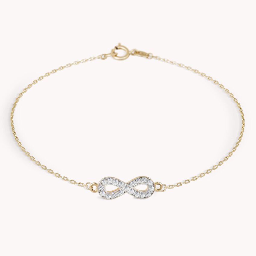 Zlatna narukvica Infinity