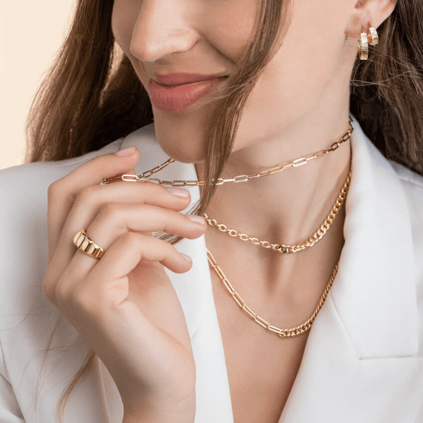 Zlatna ogrlica Modern Shine