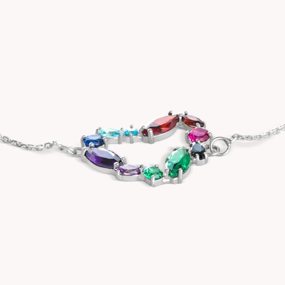 Zlatna narukvica Colorful Heart
