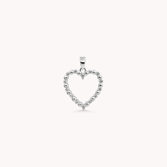 Zlatni privjesak Sparkling Heart