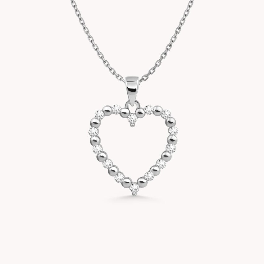 Zlatni privjesak Sparkling Heart