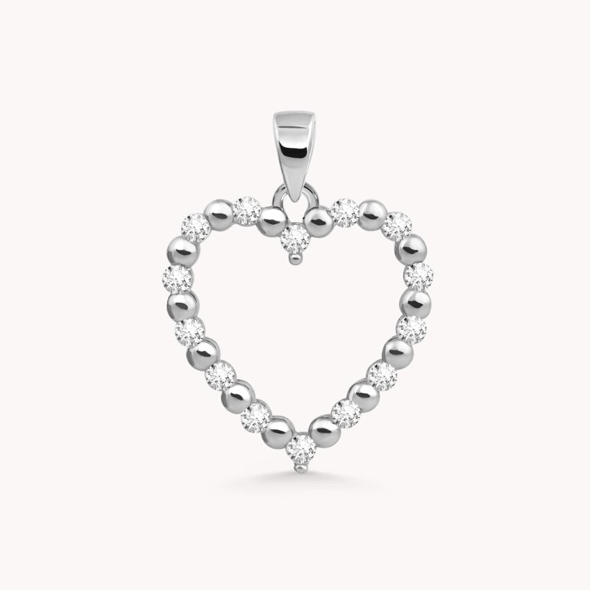 Zlatni privjesak Sparkling Heart