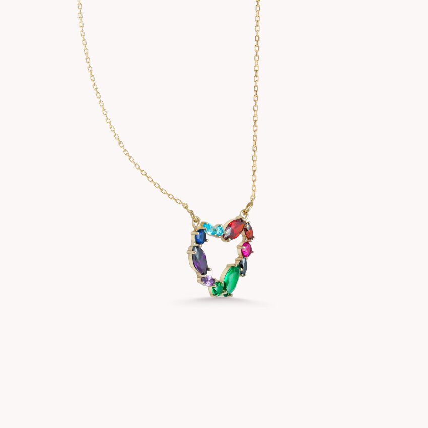 Zlatna Ogrlica Colorful Heart