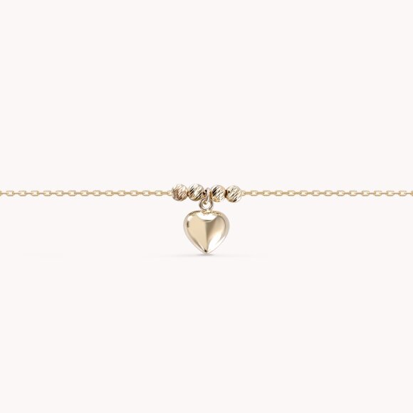 Zlatna narukvica Heart