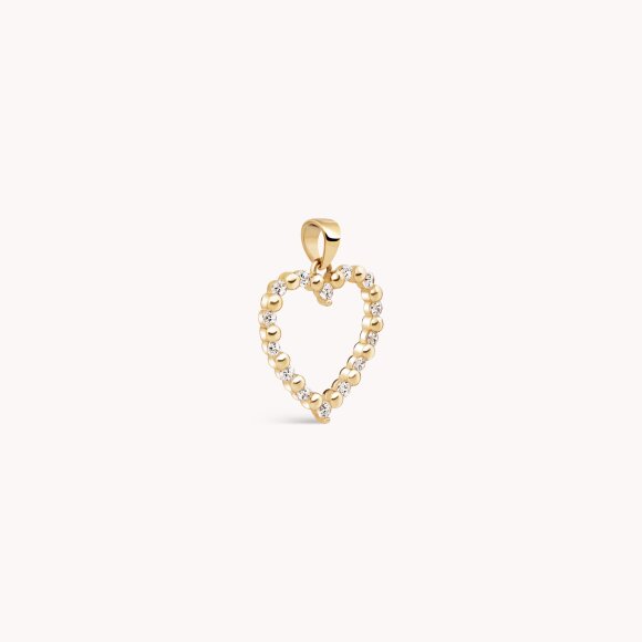 Zlatni privjesak Sparkling Heart
