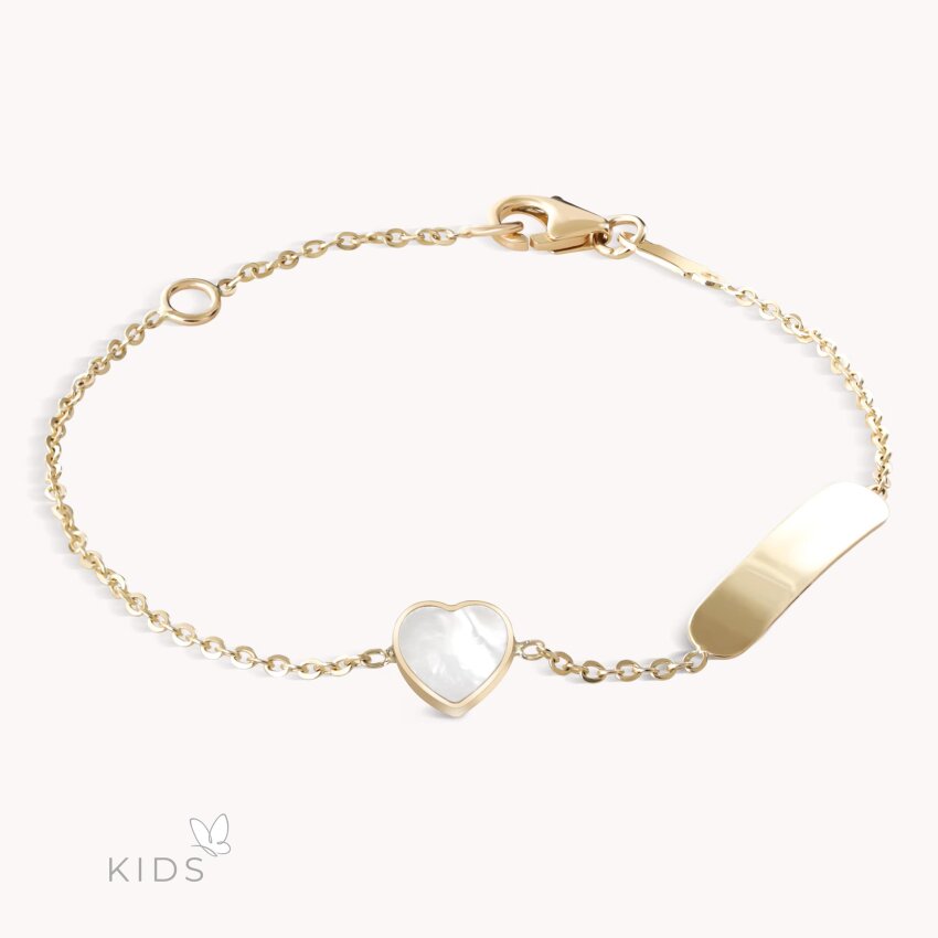 Zlatna narukvica Cute Heart